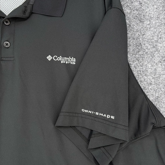 Columbia PFG Omni Shade Black Low Drag Offshore Polo Short Men’s 3X - Picture 8 of 13